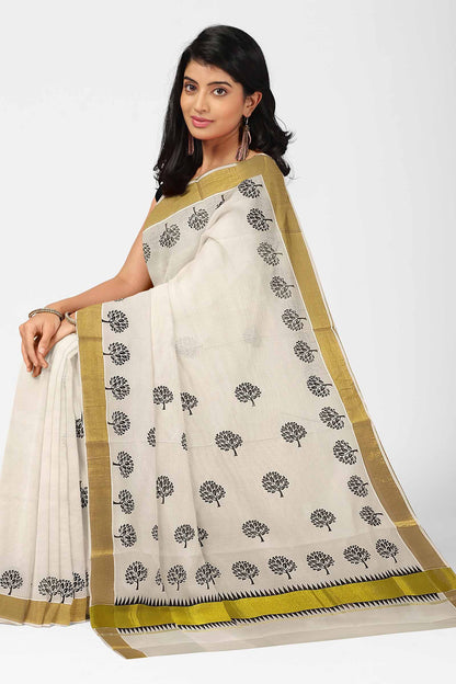 Kerala Printed Saree for Women