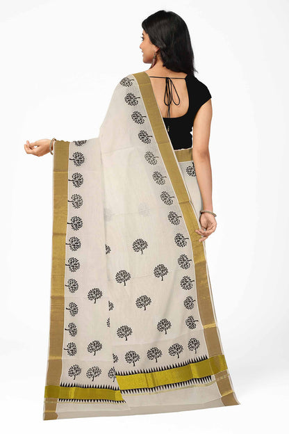 Kerala Printed Saree for Women