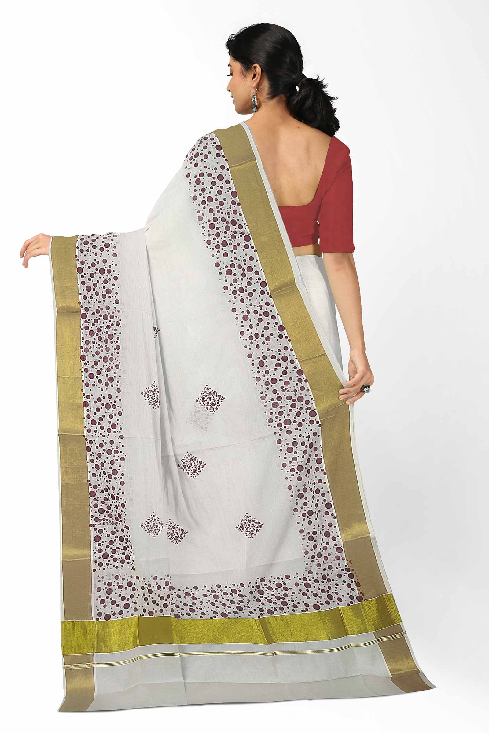 Saree Online Shopping Kerala Green Colour Saree - Designer Sarees Rs 500 to  1000 - SareesWala.com