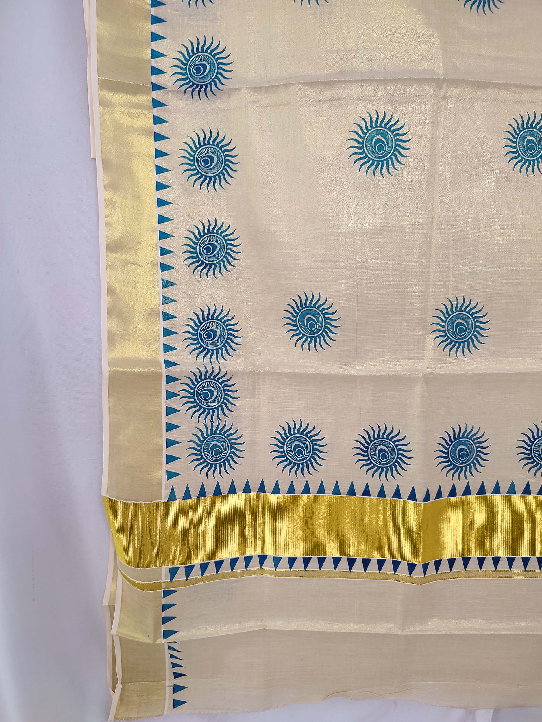 Kerala Tissue Printed Saree for Women