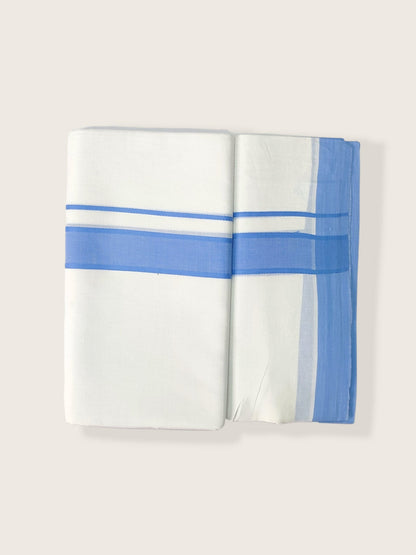 Pure Cotton White Dhoti/Mundu for Men