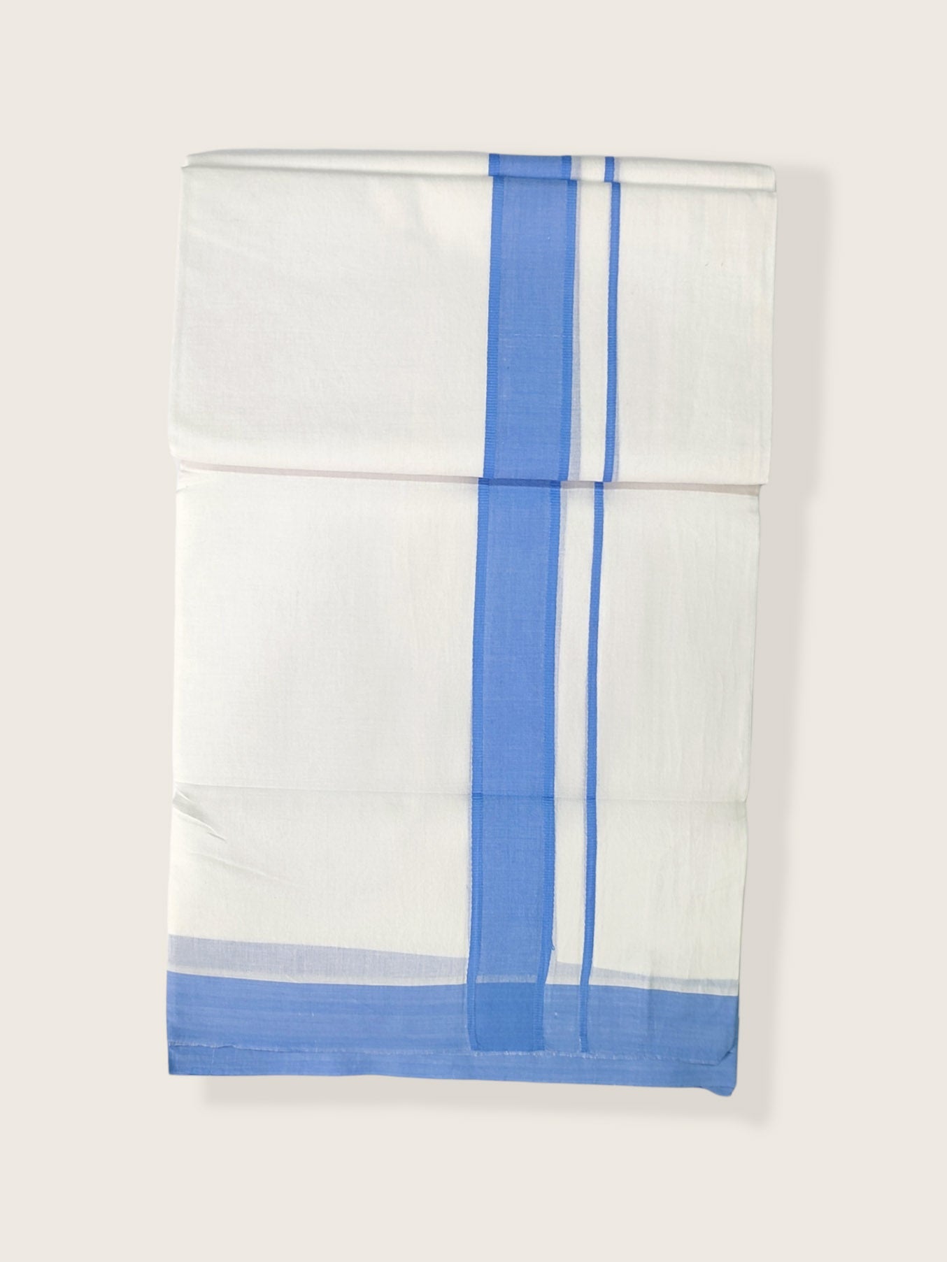 Pure Cotton White Dhoti/Mundu for Men