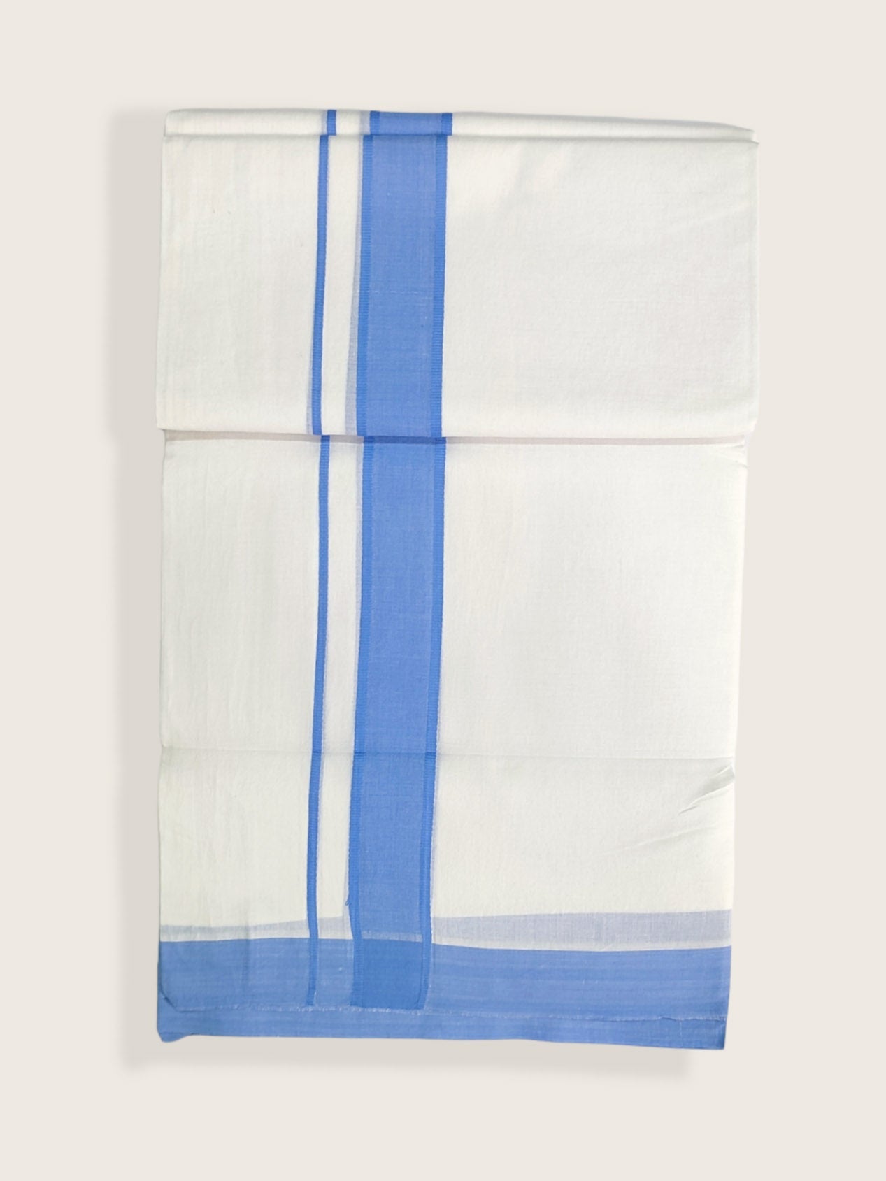 Pure Cotton White Dhoti/Mundu for Men