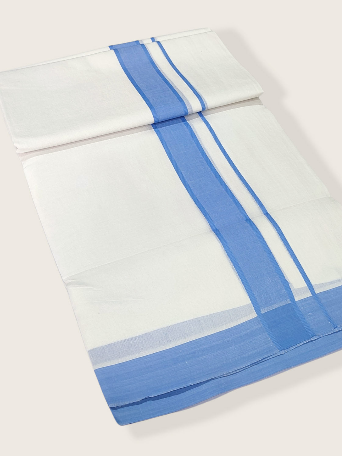 Pure Cotton White Dhoti/Mundu for Men