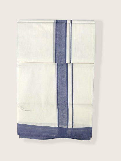 Pure Cotton White Dhoti/Mundu for Men