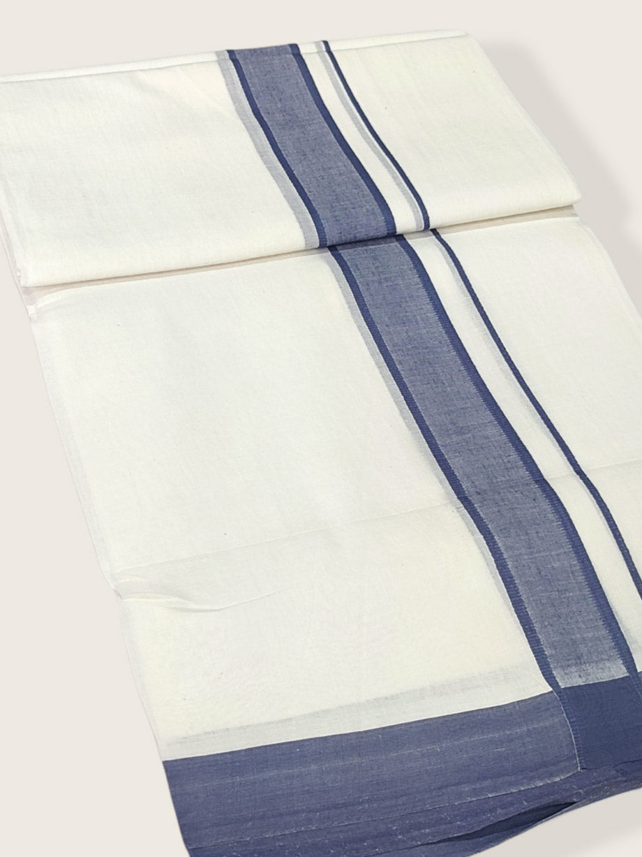 Pure Cotton White Dhoti/Mundu for Men