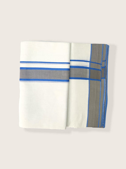 Pure Cotton White Dhoti/Mundu for Men