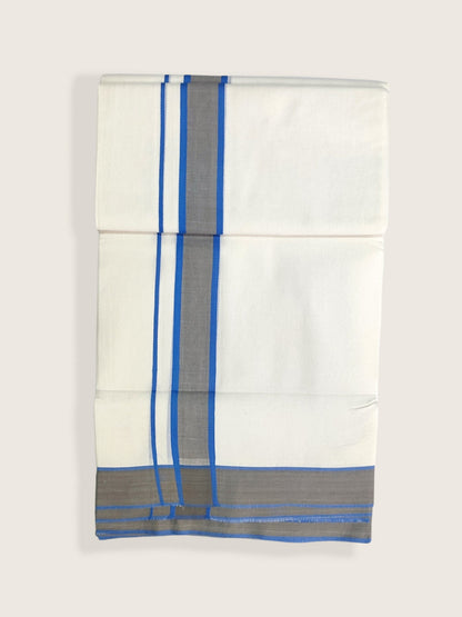 Pure Cotton White Dhoti/Mundu for Men