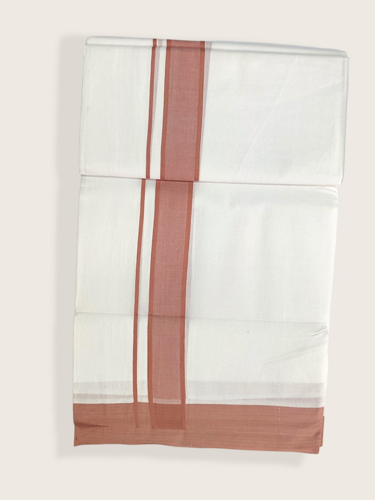 Pure Cotton White Dhoti/Mundu for Men