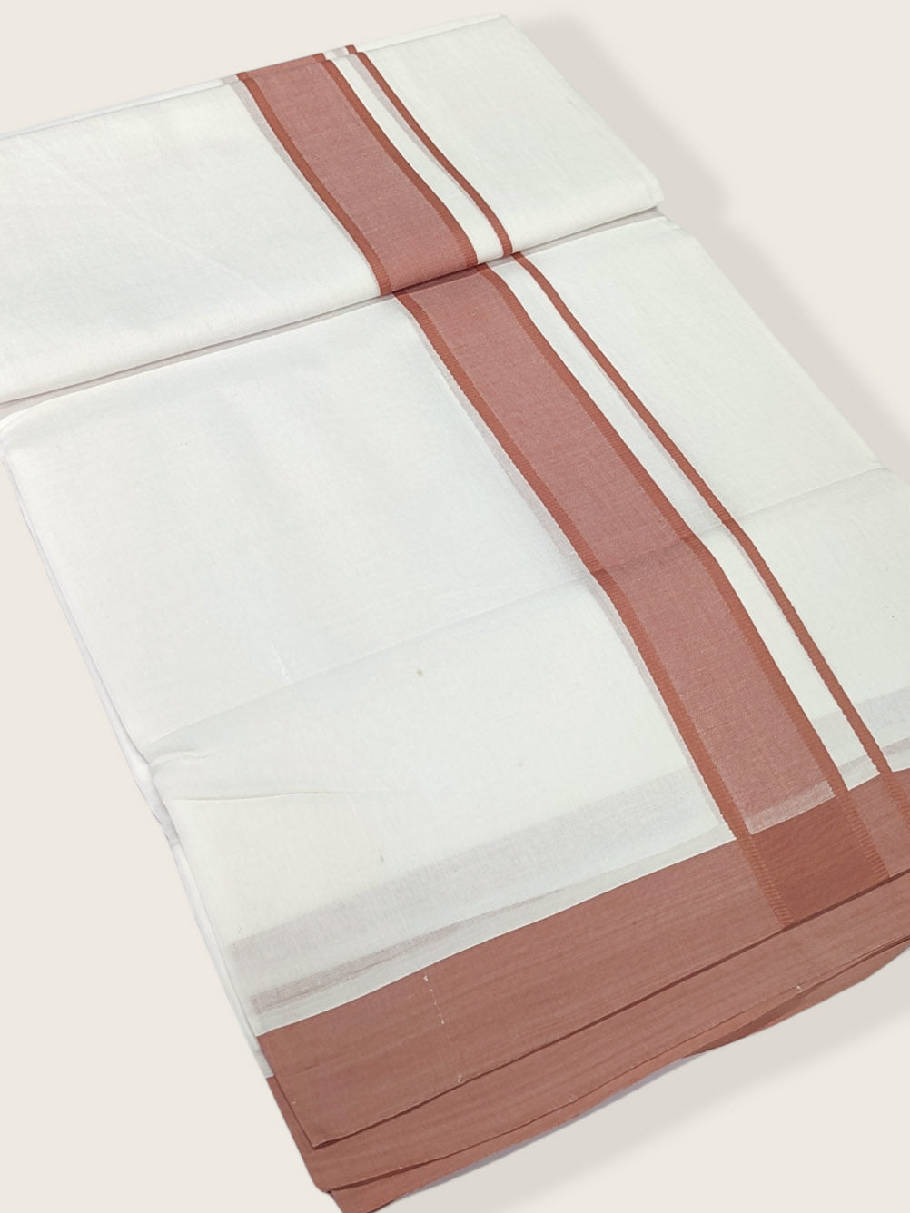 Pure Cotton White Dhoti/Mundu for Men