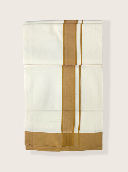 Pure Cotton White Dhoti/Mundu for Men