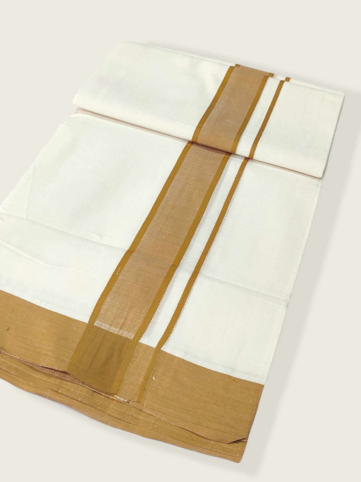 Pure Cotton White Dhoti/Mundu for Men