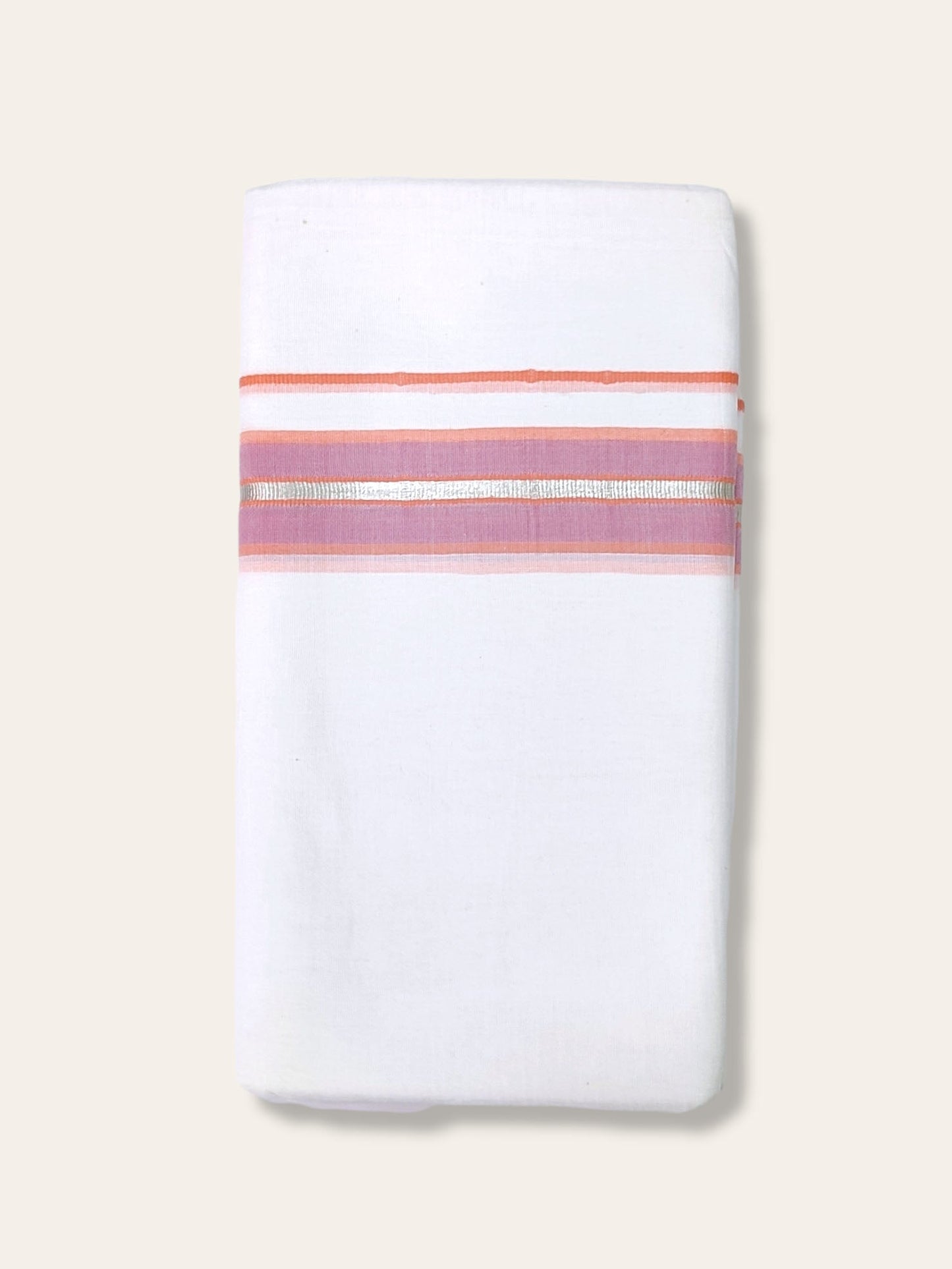 Cotton White Dhoti/Mundu for Men