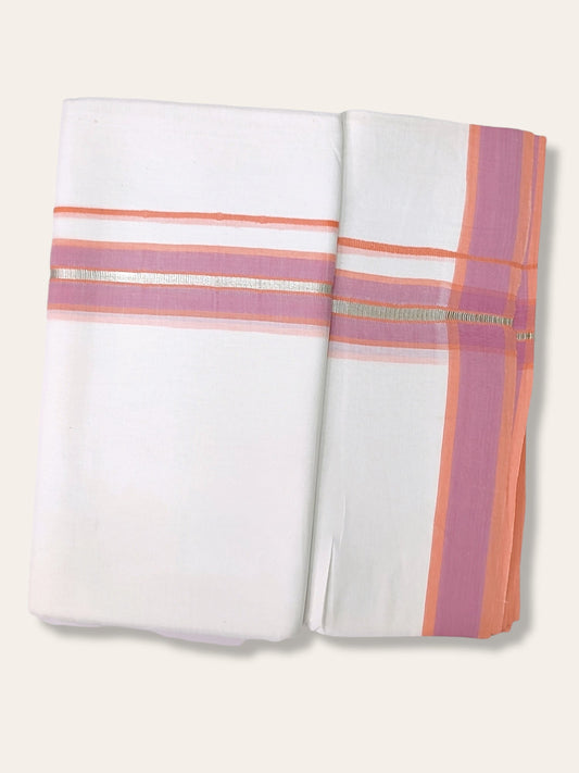 Cotton White Dhoti/Mundu for Men