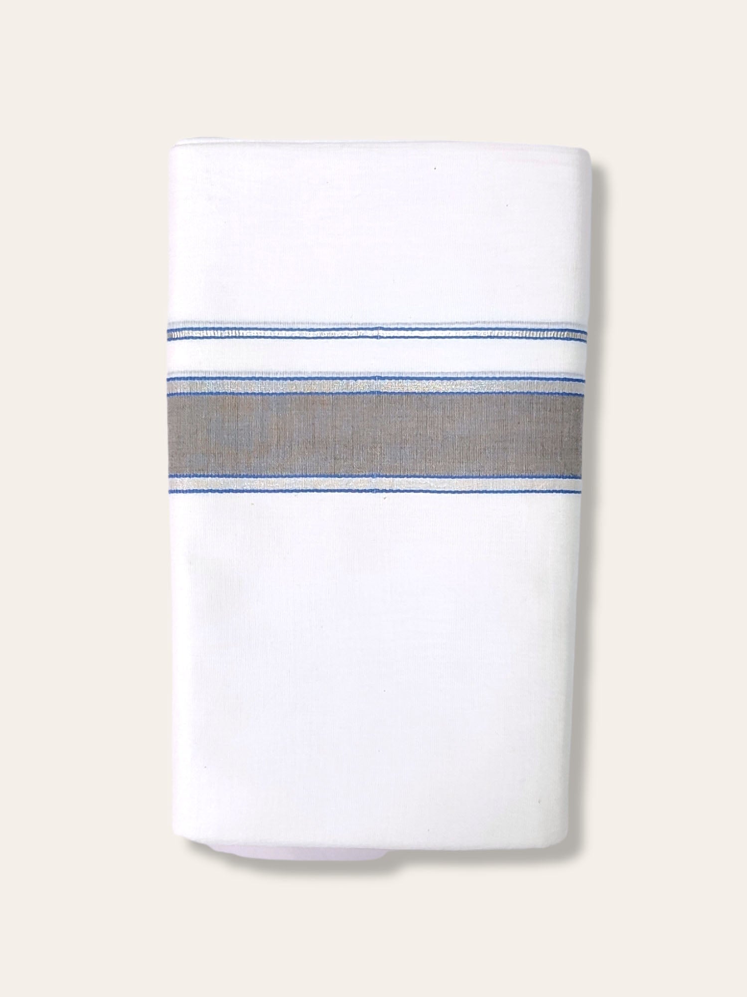 Cotton White Dhoti/Mundu for Men