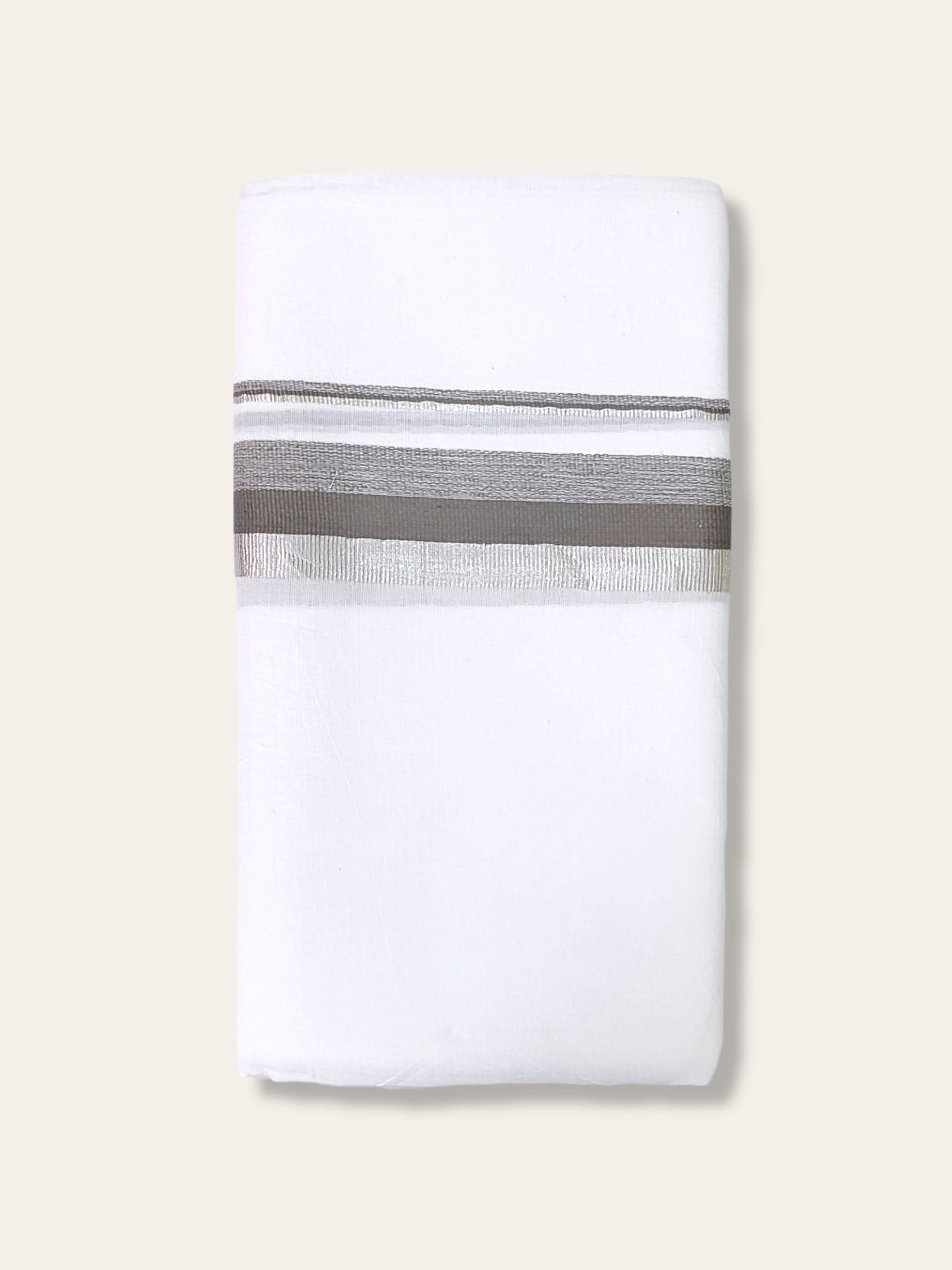 Cotton White Dhoti/Mundu for Men