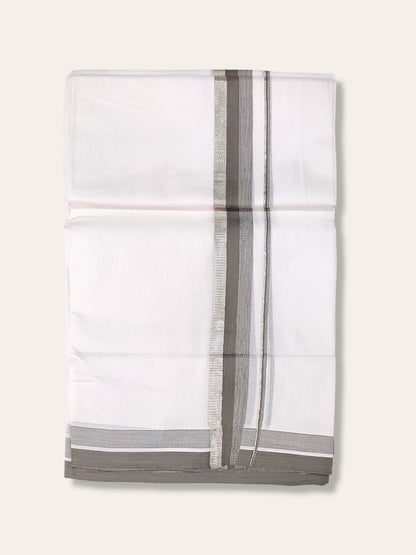 Cotton White Dhoti/Mundu for Men