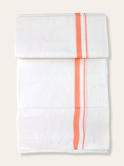 Cotton White Dhoti/Mundu for Men