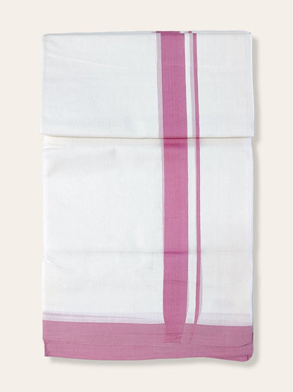 Cotton White Dhoti/Mundu for Men