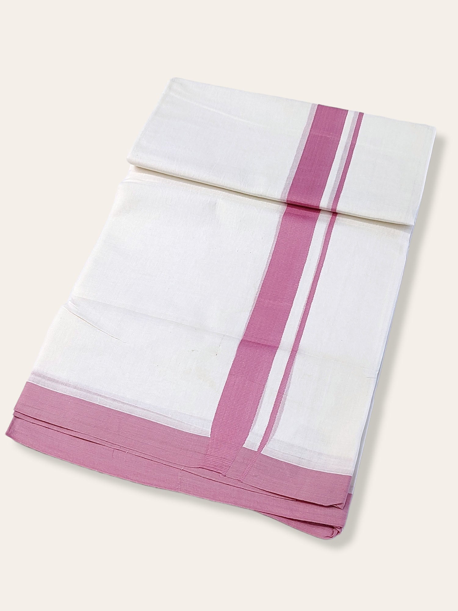 Cotton White Dhoti/Mundu for Men