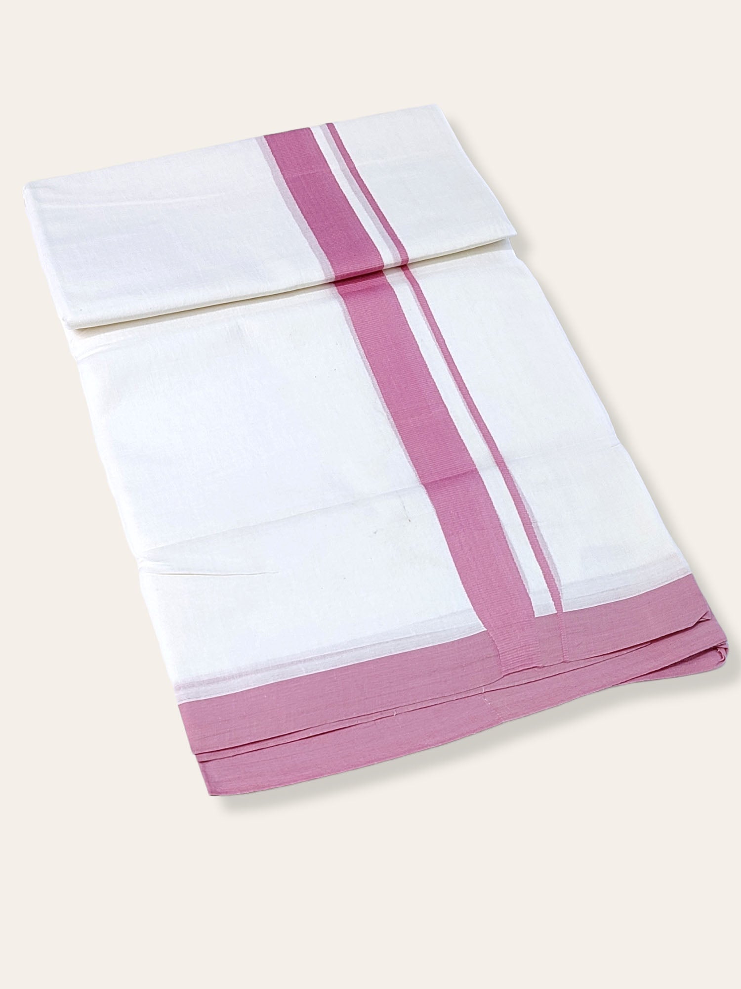 Cotton White Dhoti/Mundu for Men