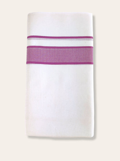 Cotton White Dhoti/Mundu for Men