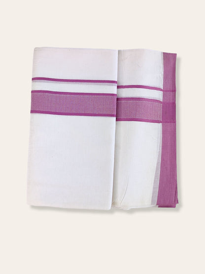 Cotton White Dhoti/Mundu for Men