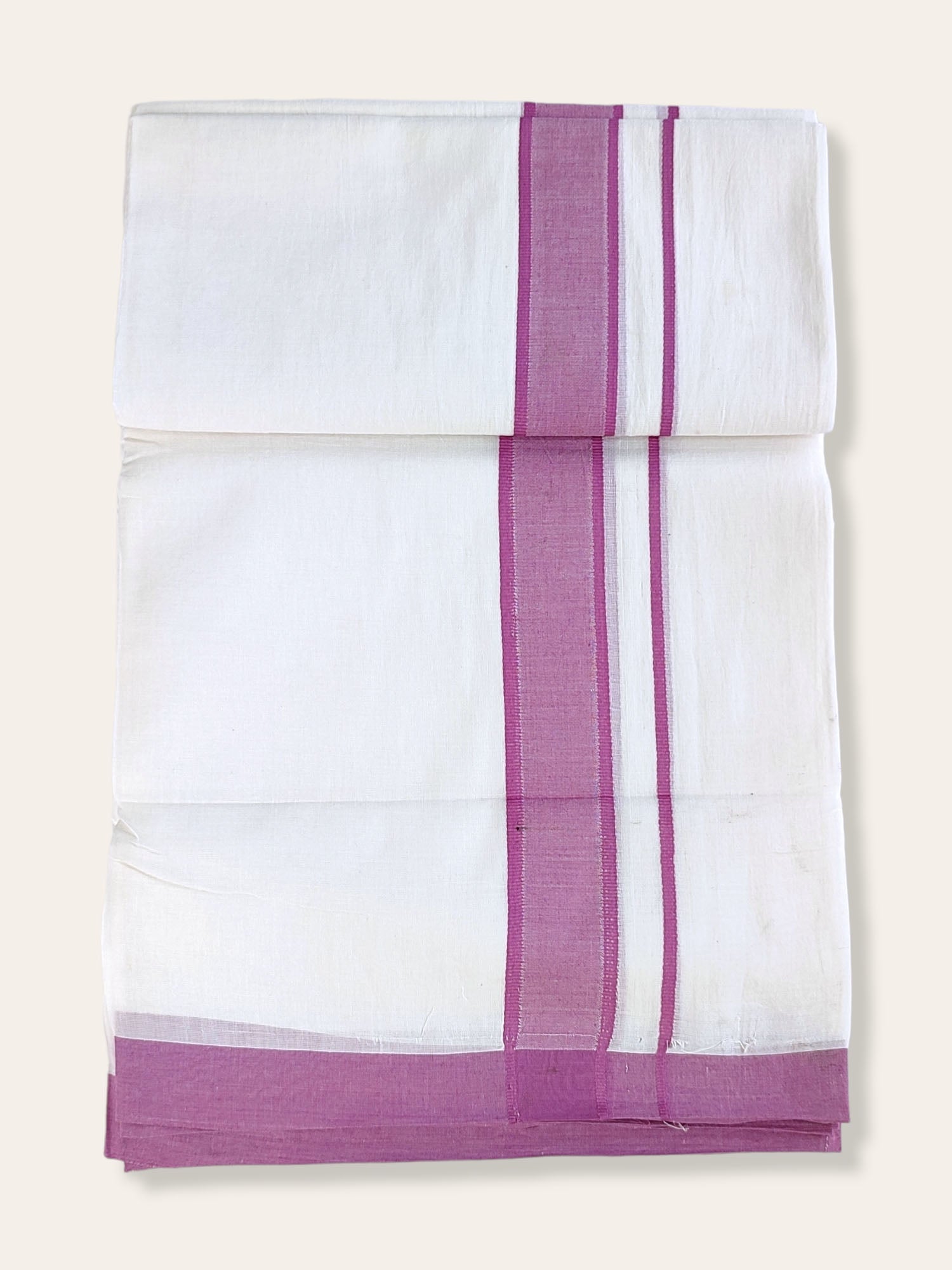 Cotton White Dhoti/Mundu for Men