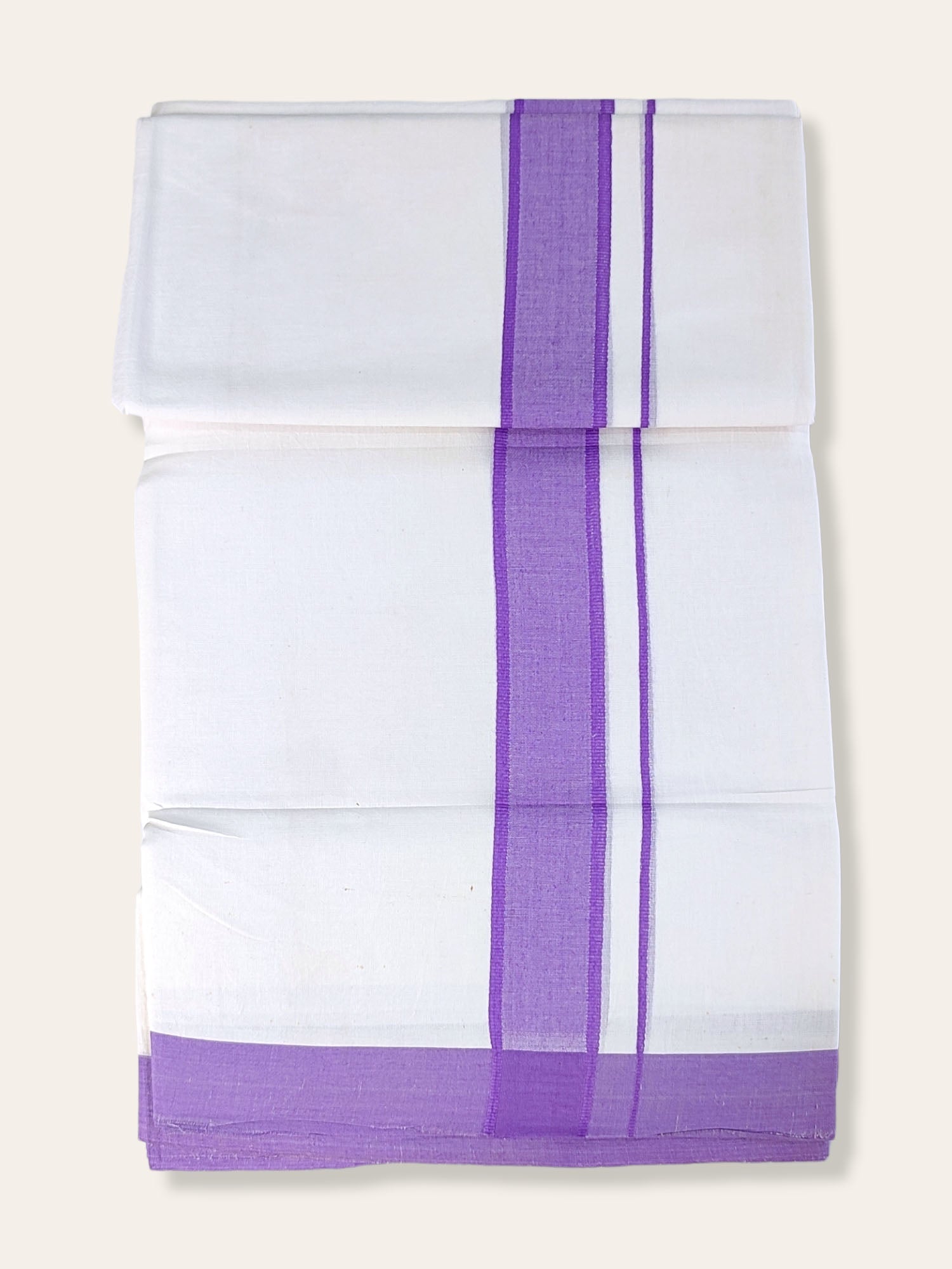 Cotton White Dhoti/Mundu for Men
