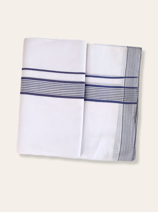 Cotton White Dhoti/Mundu for Men