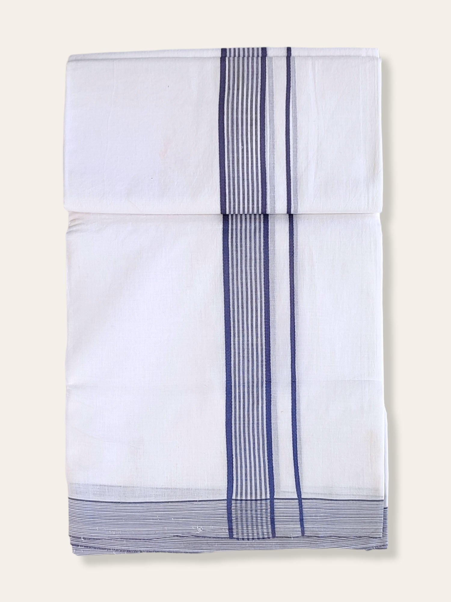 Cotton White Dhoti/Mundu for Men