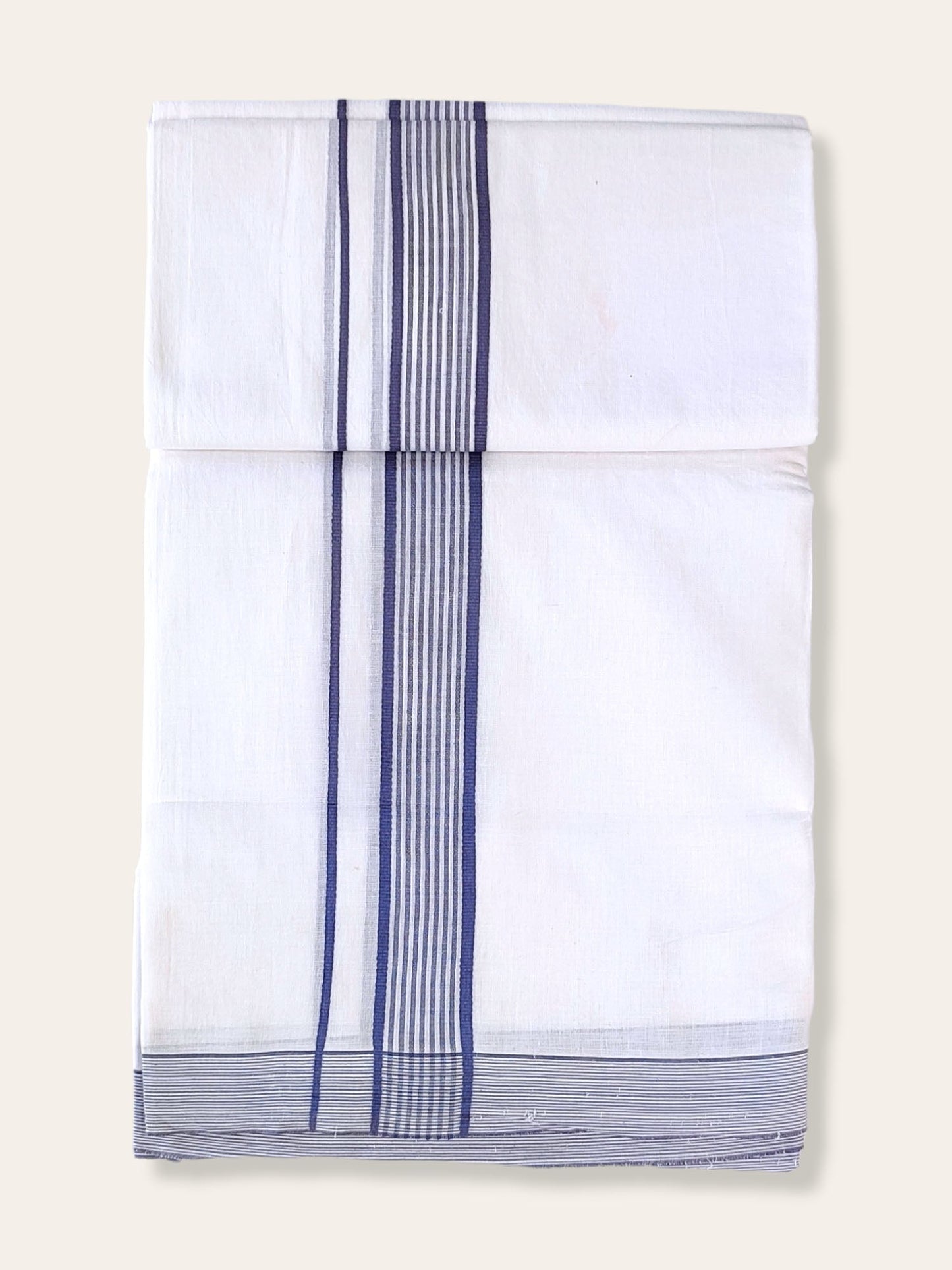 Cotton White Dhoti/Mundu for Men