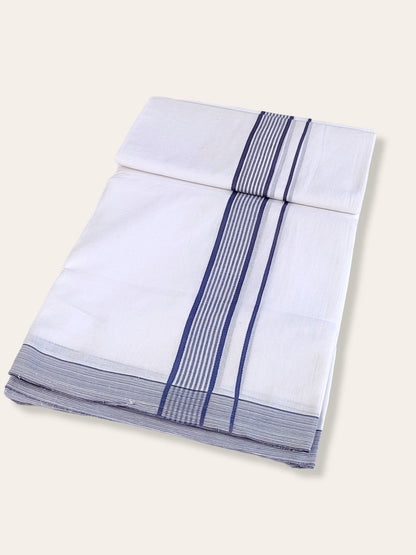 Cotton White Dhoti/Mundu for Men