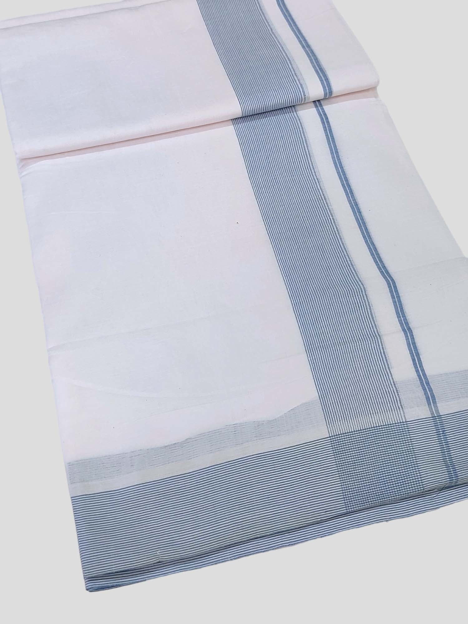 Cotton White Dhoti/Mundu for Men