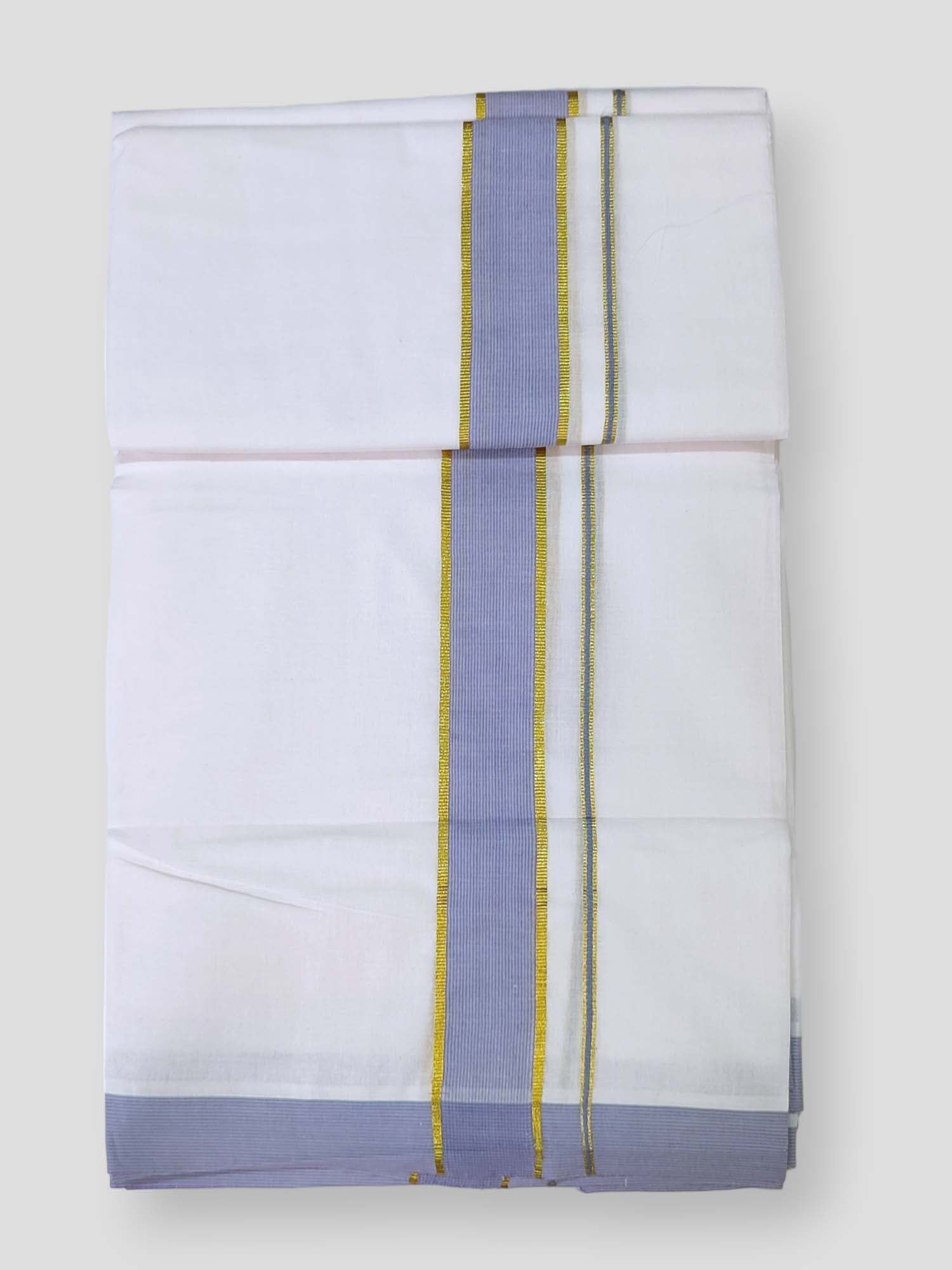 Cotton White Dhoti/Mundu for Men