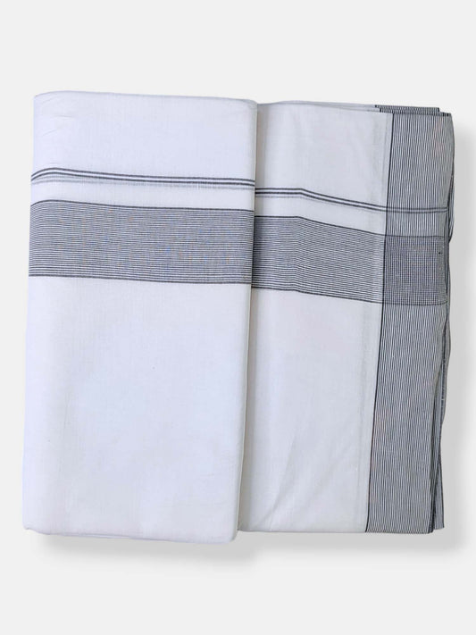 Cotton White Dhoti/Mundu for Men