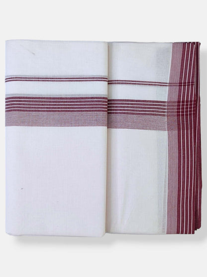 Cotton White Dhoti/Mundu for Men