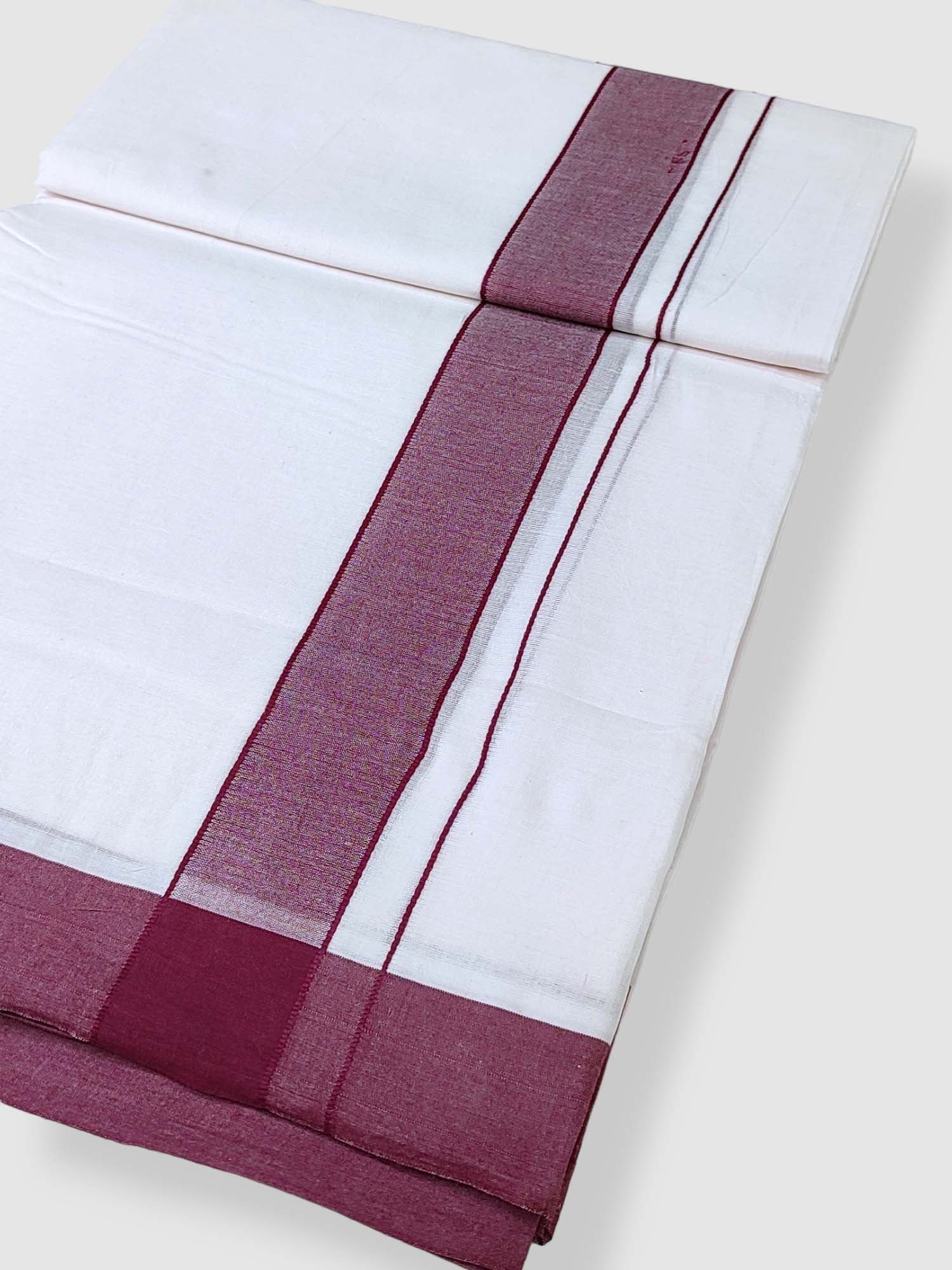 Cotton White Dhoti/Mundu for Men