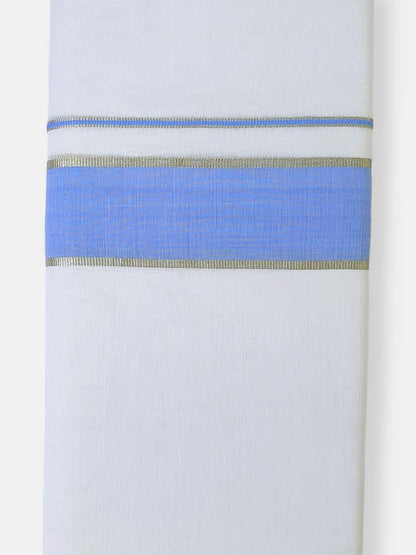 Cotton White Dhoti/Mundu for Men