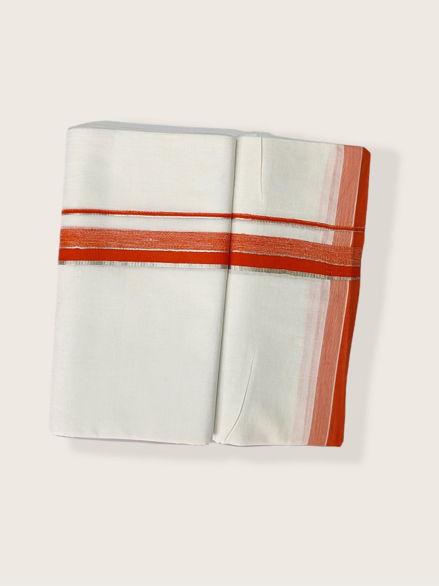 Pure Cotton White Dhoti/Mundu for Men