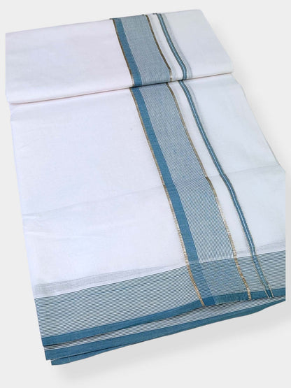 Cotton White Dhoti/Mundu for Men