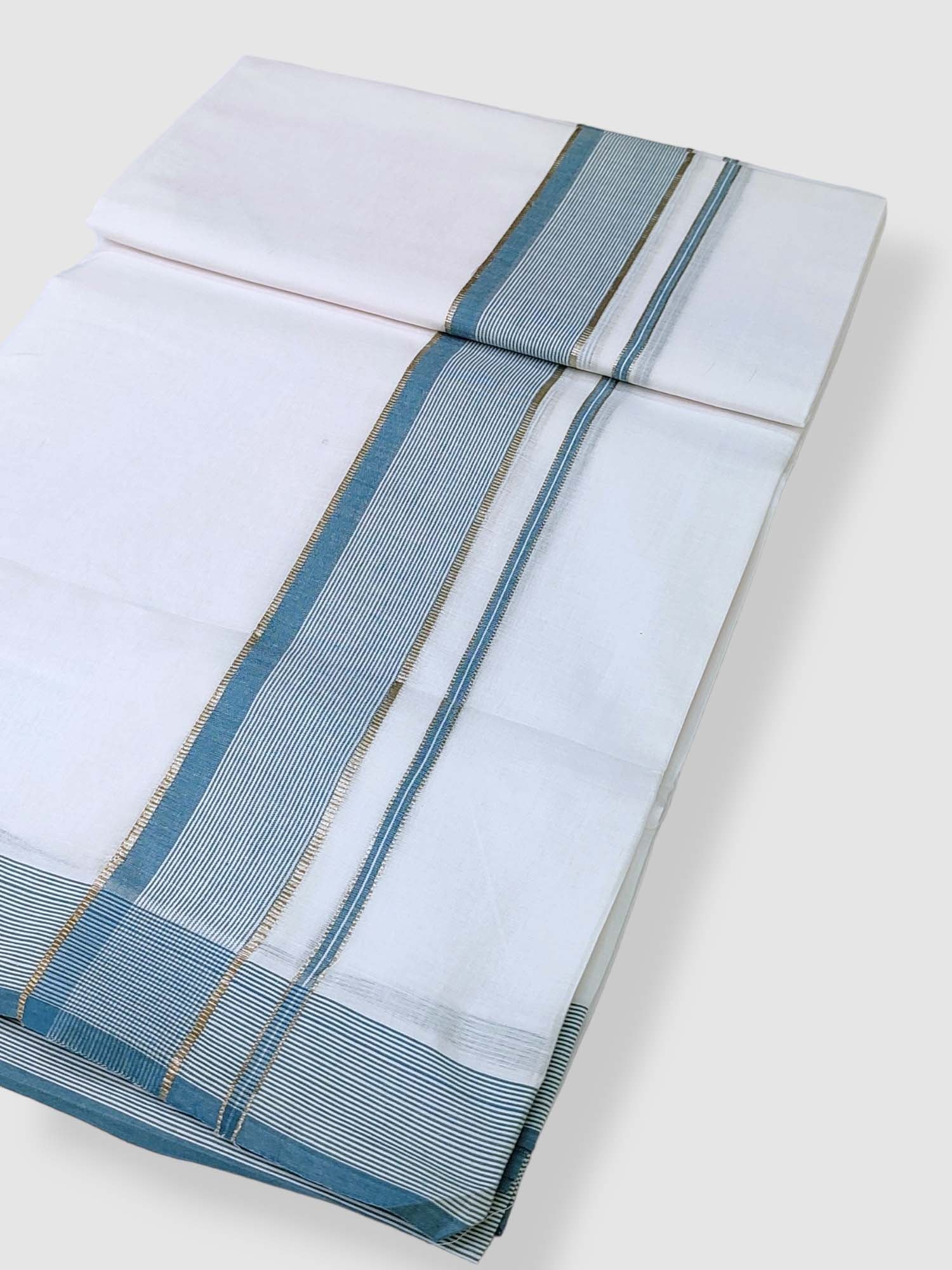 Cotton White Dhoti/Mundu for Men