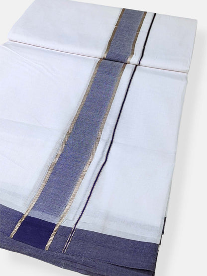 Cotton White Dhoti/Mundu for Men