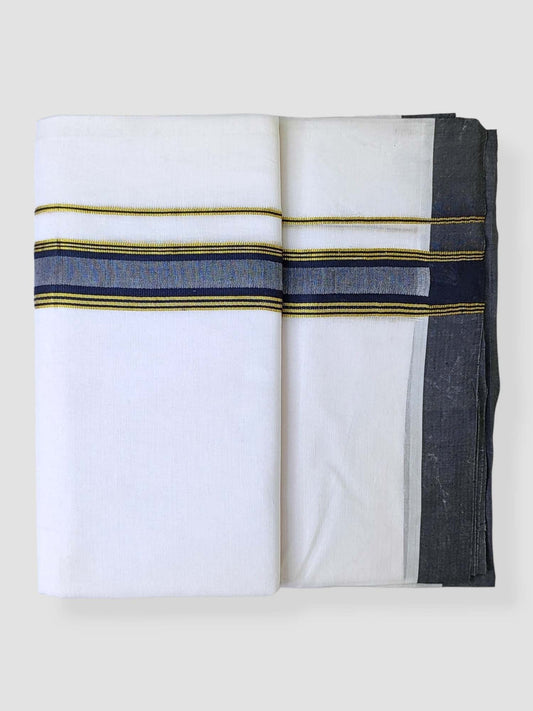 Cotton White Dhoti/Mundu for Men