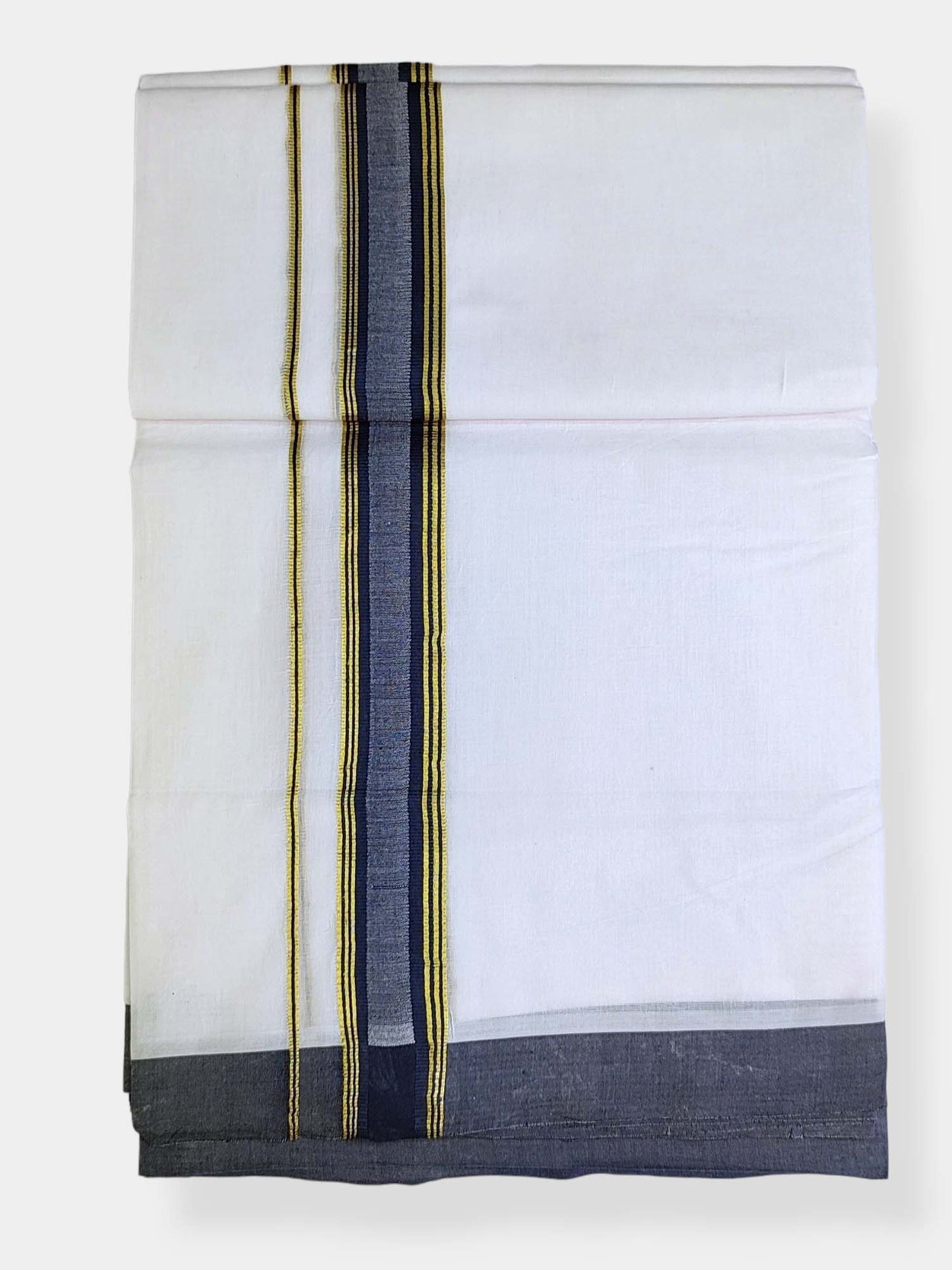 Cotton White Dhoti/Mundu for Men