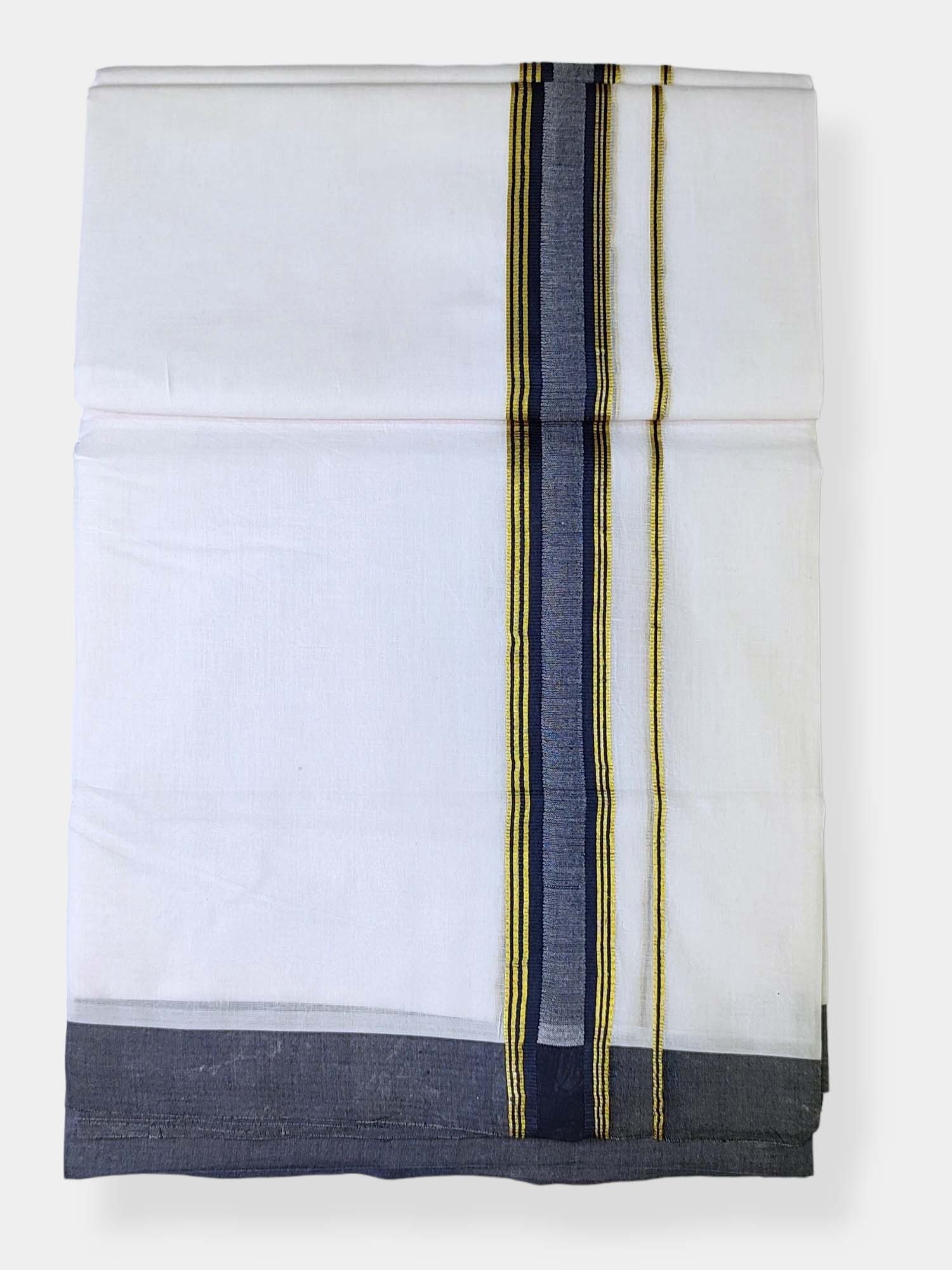 Cotton White Dhoti/Mundu for Men