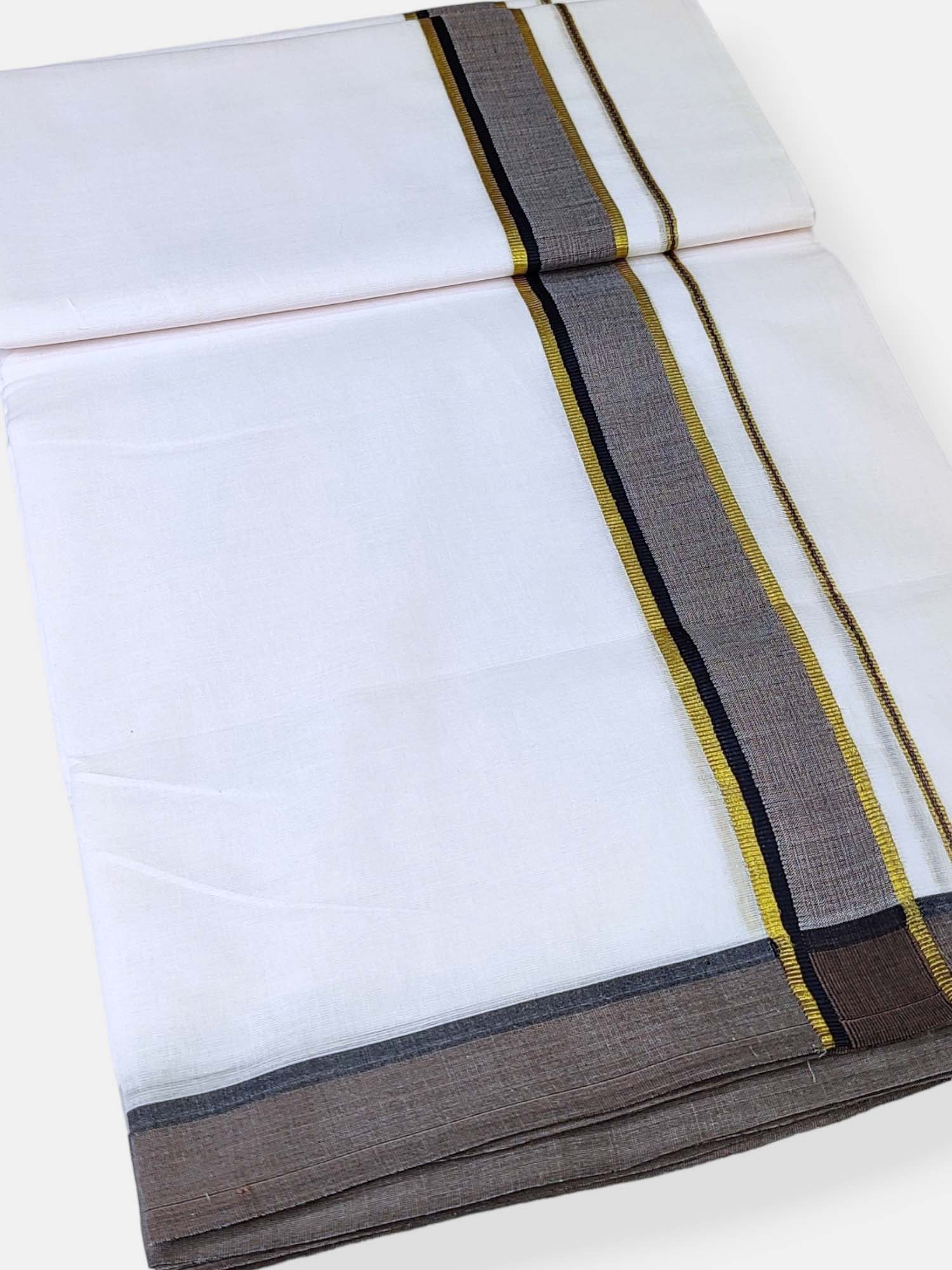 Cotton White Dhoti/Mundu for Men