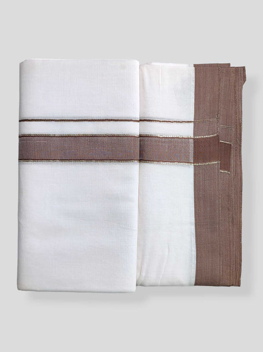 Cotton White Dhoti/Mundu for Men