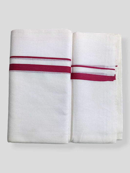 Cotton White Dhoti/Mundu for Men