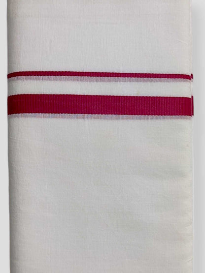 Cotton White Dhoti/Mundu for Men